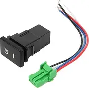 AMGHCGTEEW DC12V Front Fog Light Push Switch 4 Wire Button Fit for Toyota Camry Corolla