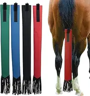 Coat CareHorse Tail Bag Horse Tail Wrap with Fringe Horsetail Protector Guard Equestrian Horses Accessories 4PCS