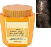 Emboadlie Amino Acid Essence Luxury Nourishing Hair Protein Cream, Collagen Deep Conditioning Conditioner for Dry, Damaged Frizzy Hair, Nourishing Care Mask for Curly, Straight