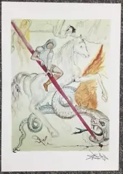 Salvador Dali - St. George and the Dragon Giclee on Paper Print