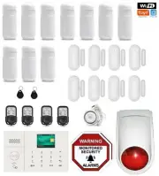 Wifi app Wireless Home security DIY Intruder Burglar House Office Alarm System