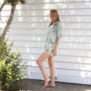 Daybreak Pastel Dreams' 100% Cotton Pyjama Shorts Set | Soft Look