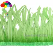 2 Meter Fruit green Rooster Feather Trimming Coque Tail Trimming Fringe Chicken