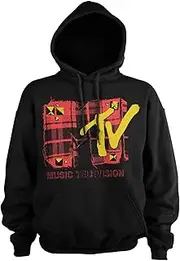 [MTV] Officially Licensed Plaid Hoodie (Black)