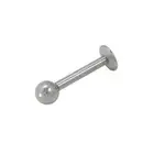Internally Threaded 14G Labret Monroe with 3mm Ball Bead End