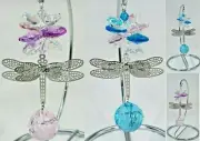 Dragonfly Crystal Suncatcher on Stand 2cm crystal ball suncatchers rainbow gift