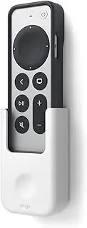 elago Remote Holder Mount Compatible with Apple TV 4K Siri Remote 3rd & 2nd Generation - Strong Sticker or Screw Mounting Options, Wall Mount, Durable Material, Never Lose Your Remote Again (White)
