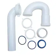 1-1/2" Slip Joint PVC P-Trap With Solvent Weld Marvel Part No. P37003