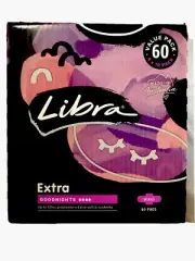 60 Periods Pads LIBRA extra Goodnights Wings Value 6 X 10pk FREE SHIPPING