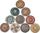 10 X Mix Vintage Look Flower Ceramic Knobs Door Handle Cabinet Drawer Cupboard*