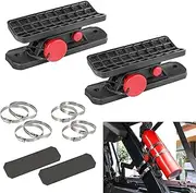 Tmipakioy 2PCS Quick Release Roll Bar Fire Extinguisher Mount Holder Roll Cage Extinguisher Mounting Bracket Compatible with for Ford Bronco Jeep Wrangler Gladiator UTV Polaris RZR Ranger ATV