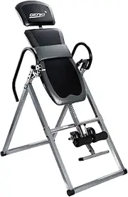 GENKI Gravity Inversion Table Heavy Duty Back Stretcher Back Pain Inverter w/PVC Belt Home Gym Machine Fitness Height Adjustable