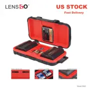 LENSGO D850 Memory Card Storage Case Box Waterproof for SD Card Camera Battery