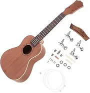 Totority Complete Ukulele Diy Supplies Kit 23 Inch Boys and Girls Ukulele Handmade Instrument Set Assorted Colors Safe Gentle Materials
