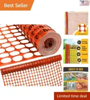 Ultra Lightweight Safety Mesh Fence - Easy to Install/Remove - 100ft Roll