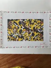 Bad Bitch Needlepoint Leopard Print Clutch Hand-painted needlepoint canvas
