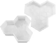 2pcs Maple Leaf Shaped Concrete Mold for Garden Pathway Versatile Pavement Brick Maker for Sidewalks Patios Squares Durable Reusable Paving Tool