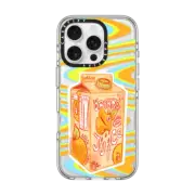 iPhone 16 Pro Clear Case MagSafe Compatible Orange Juice