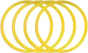 15-21 Inch Nylon Wheel Protector, 4 Piece Rim Edge Decorative Protective Ring, Strong and Durable, Protects Wheel Hub, Suitable for Various Models, Anti-Scratch and Anti-Friction (Yellow,16in)