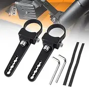 1.5'' Tube Clamps Mounting Brackets ADTOPI Adjustable Roll Cage Bull Bar Clip Holder Kit LED Light Bar Mounts for Offroad Truck ATV SUV, 2pcs (1.5 inch)