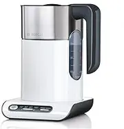 Bosch TWK8611P Wireless Kettle, Automatic Shut-Off, Overheating Protection, Temperature Selection, Keep Warm Function, 1.5 L, 2400 W, Anthracite/White