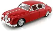1959 Jaguar Mark II Red 1/18 Diecast Car Model by Bburago 12009