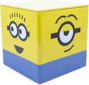 Despicable Me Minions 4-Inch Tin Storage Box Cube Organizer with Lid | Basket Co