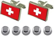 [Select Gifts] Shirt Dress Studs Mompox City Colombia Flag Cufflinks