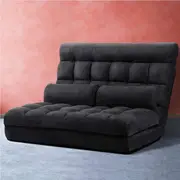 2 Seater Sofa Bed Artiss Floor Lounge Charcoal Suede