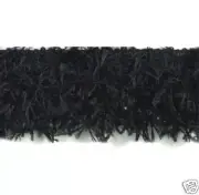 BLACK HAIRY GIMP SEWING TRIM CRAFTS E2585