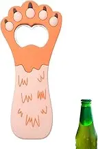 Cat Bottle Opener Beer Bottle Openers for Bartenders Cat Lover Beer Lovers Gifts for Men Women Cute Cats Paw Bottles Opener Kitchen Refrigerator Decoration (Orange)