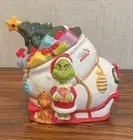 Dr Suess The Grinch Who Stole Christmas Cookie Jar Canister 65th Anniversary
