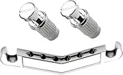 Parliky Shaped Metal Guitar Bridge Durable Guitar Saddle Bridge Reliable Sound Stability Enhanced String Resonance Precision Engineering for Performance