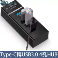 在飛比找博客來優惠-UniSync USB3.1/Type-C轉4埠3.0USB