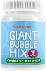 Giant Bubbles Mix - Makes 26.5ls of Big Pure Bubble Solution for Kids Non Toxic All Natural Bubble Concentrate for the Largest Bubbles Birthdays, Outdoor Family Fun for Girls and Boys