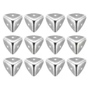 Metal Box Corner Protector Edge Guard Protector 25 x 25 x 25mm Silver Tone 24pcs