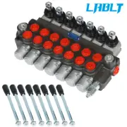 LABLT 7 Spool Hydraulic Directional Control Valve 13Gpm Double Acting SAE