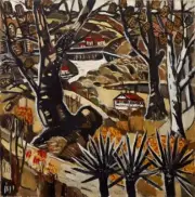 Elsey Falls : Margaret Preston : 1946 : Art Print