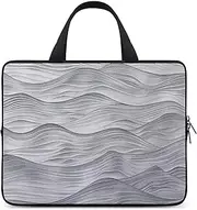 [FHPCE] Laptop Shoulder Bag Laptop Bag Computer Bag Undulating Wave Pattern Messenger Bag for Unisex