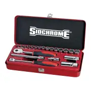 Sidchrome SCMT13205 - Socket Set 3/8 Drive 21 Piece Metric