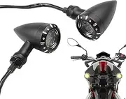 Front Lights Indicators for Motorcycle - 2X Cycling Motorcycle Turn Indicator Lights | Small Blinkers Yellow Beam Design for Safe Riding for Boyfriend, Husband