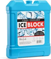 Cool Coolers by Fit + Fresh, XL Cooler Ice Block, Large and Powerful Ice Pack, P