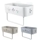 Shower Caddys Organizer Bathroom Storage Shelf Wall Mount Suction Rack
