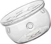 KOCKSHION Desktop Tea Warmer Heating Base High Borosilicate Glass Teapot Warmer Heat Resistant Accessory for Home Office Hotels and Tea Houses Elegant Design for Daily Use