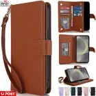 For Samsung S25 Edge S24 FE S23 S22 S21 S20 Ultra Plus Leather Wallet Case Cover