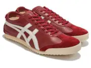 Onitsuka Tiger MEXICO 66 DELUXE 1181A436 600 Burgudy White Unused Made In Japan