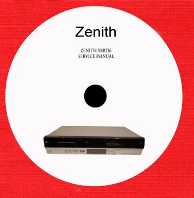 Service repair manual for Zenith XBR716 on cd in pdf format