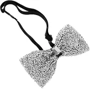 [VALICLUD] Men Pre-tied Bow Tie Rhinestone Wedding Banquet Party Decorative Bow Tie