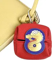 [Generic] Snake Small Change Bag - Lipstick Headphone Storage Bag Hanger, Spring Festival Cartoon Snake Change Purse | Funny Snake Coin Bag, Decorative Organizer Indoor Outdoor Tiny Wallet Bag for Earphone