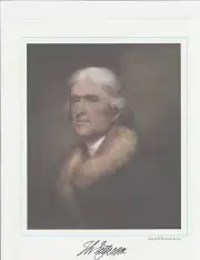 Vintage 1969 Thomas Jefferson Color Presidential Portrait EX+